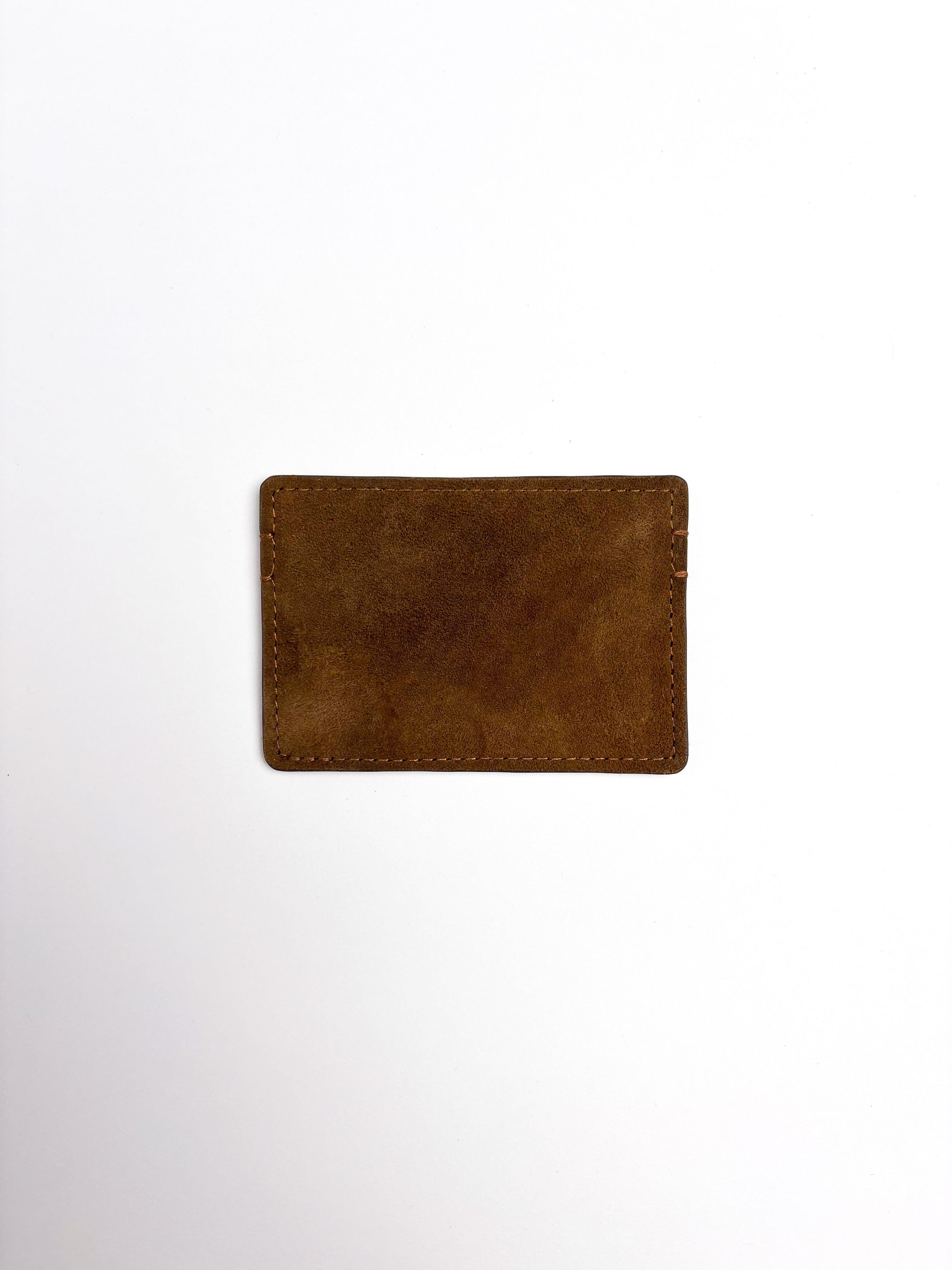 Cardholder in sheepskin suede