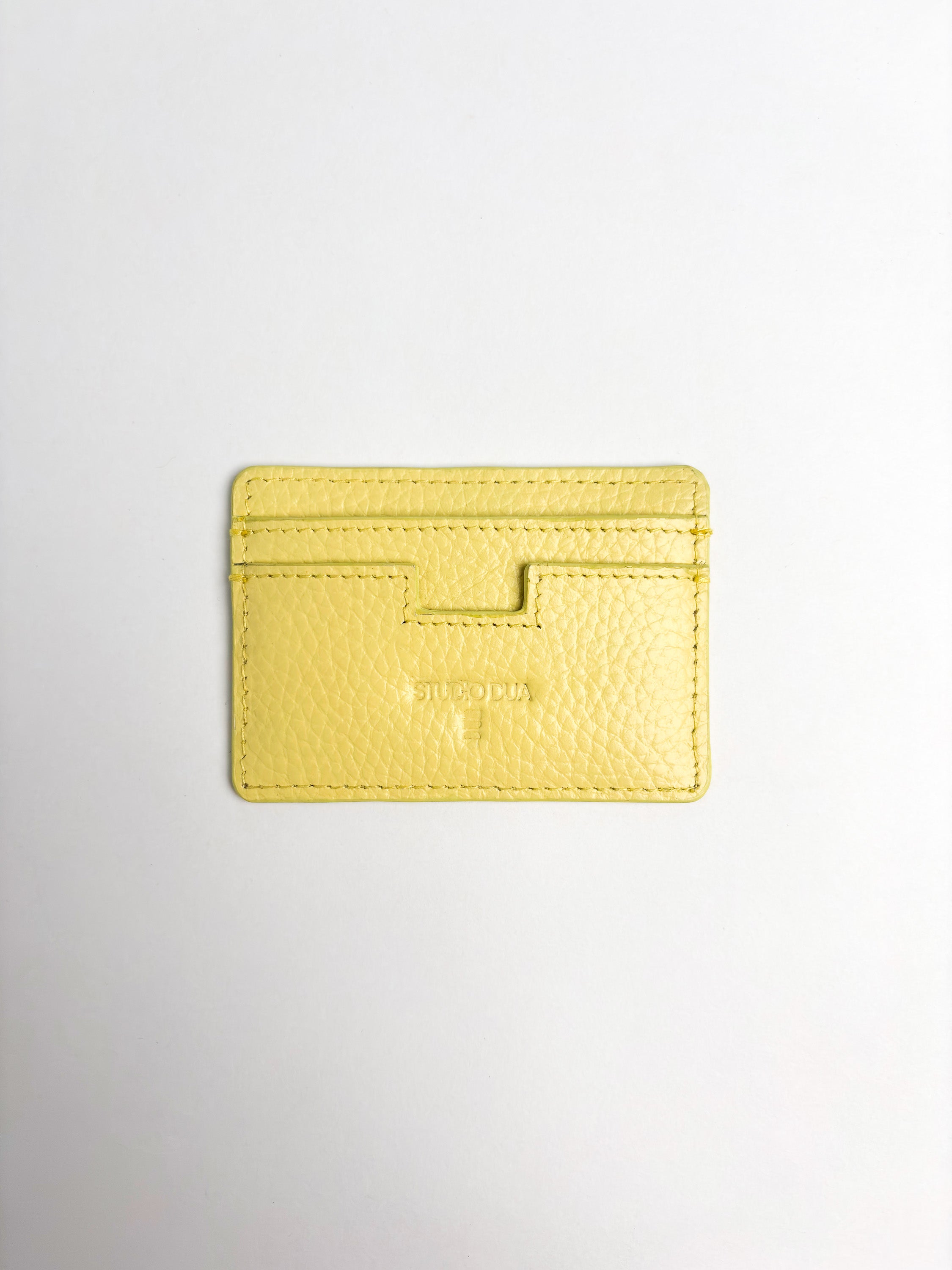 Cardholder in grained aniline leather