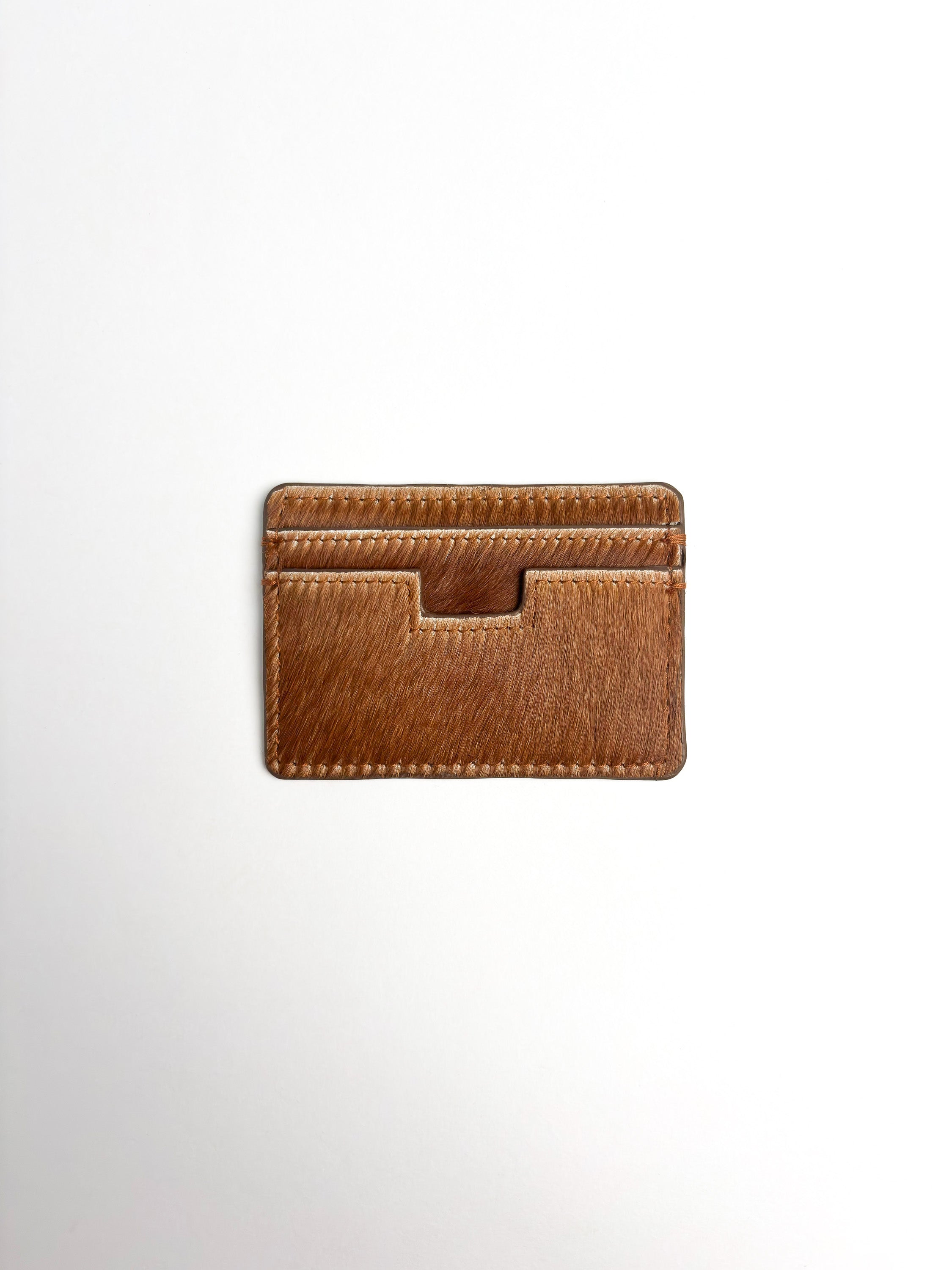 Cardholder in haircalf leather