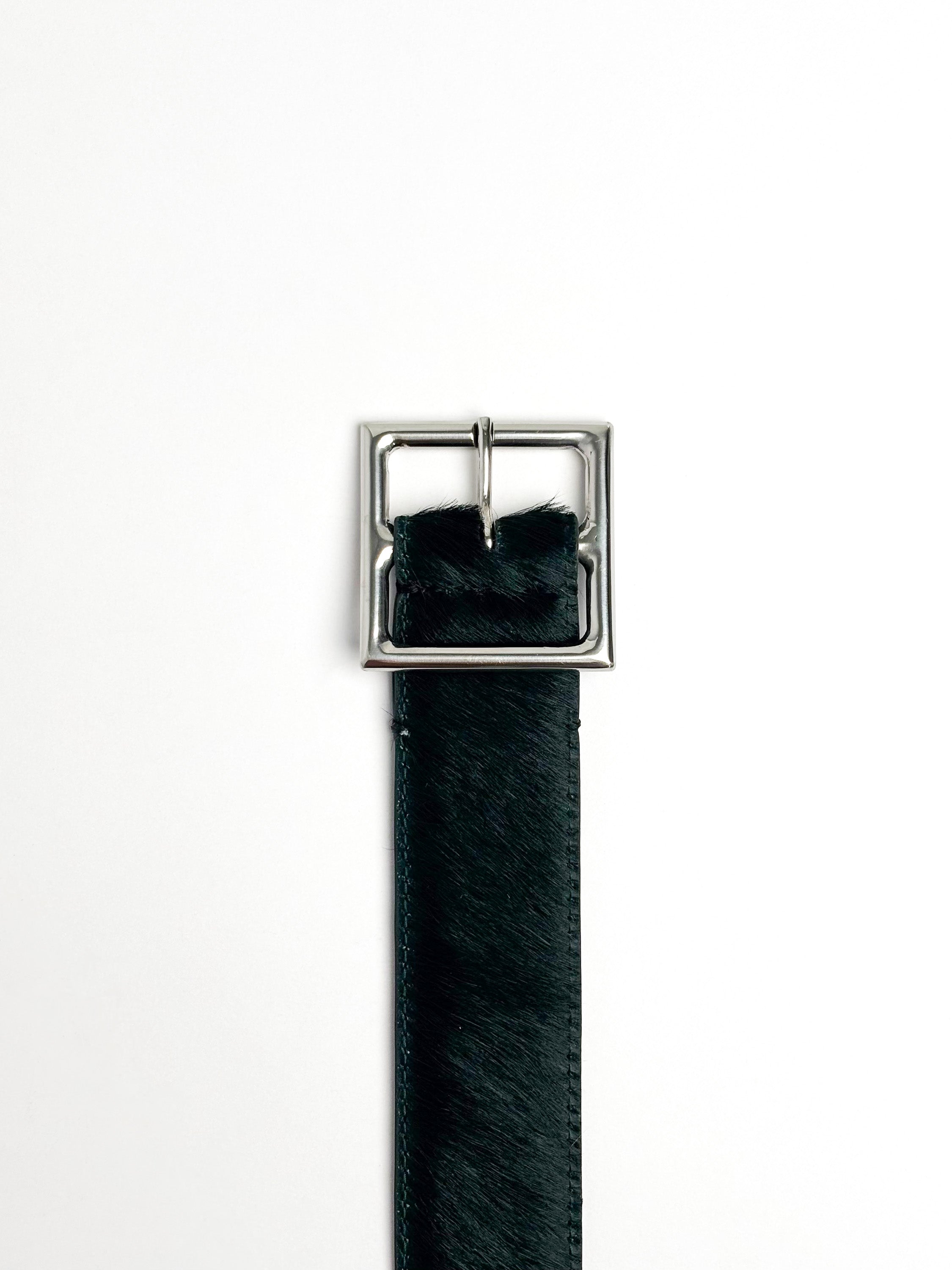 Belt in haircalf leather