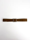 Belt in sheepskin suede