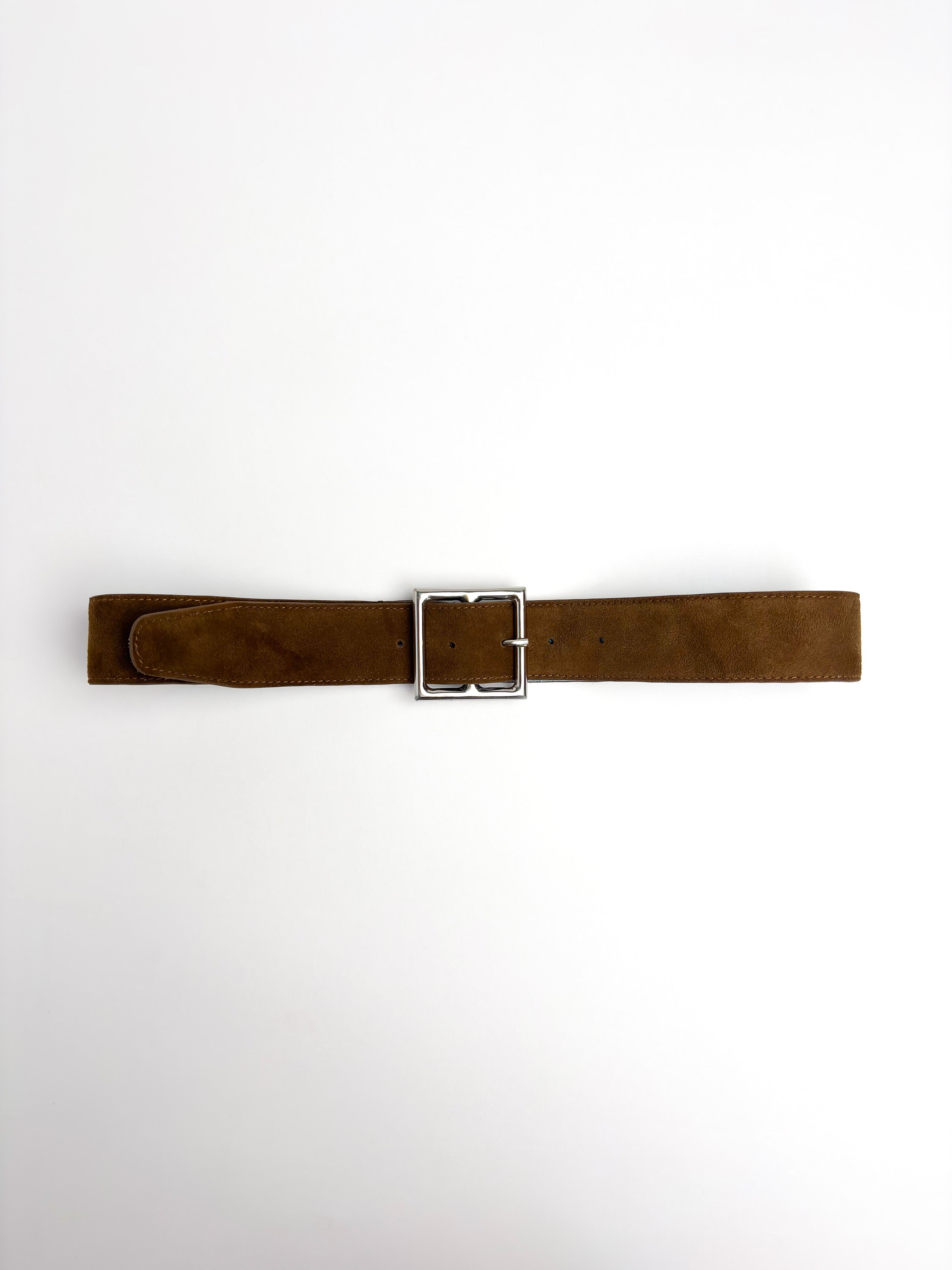 Belt in sheepskin suede