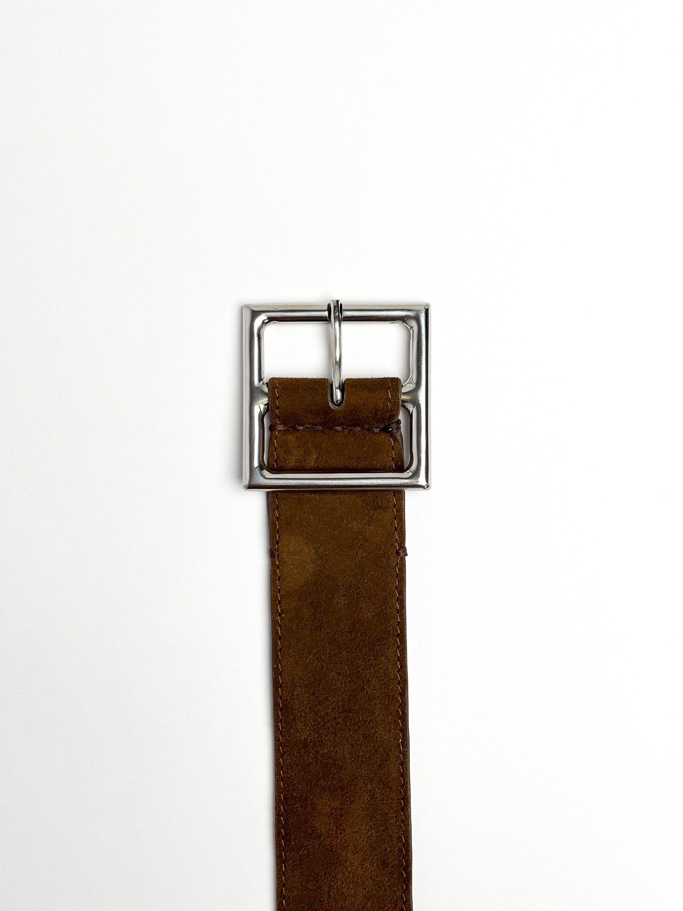 Belt in sheepskin suede