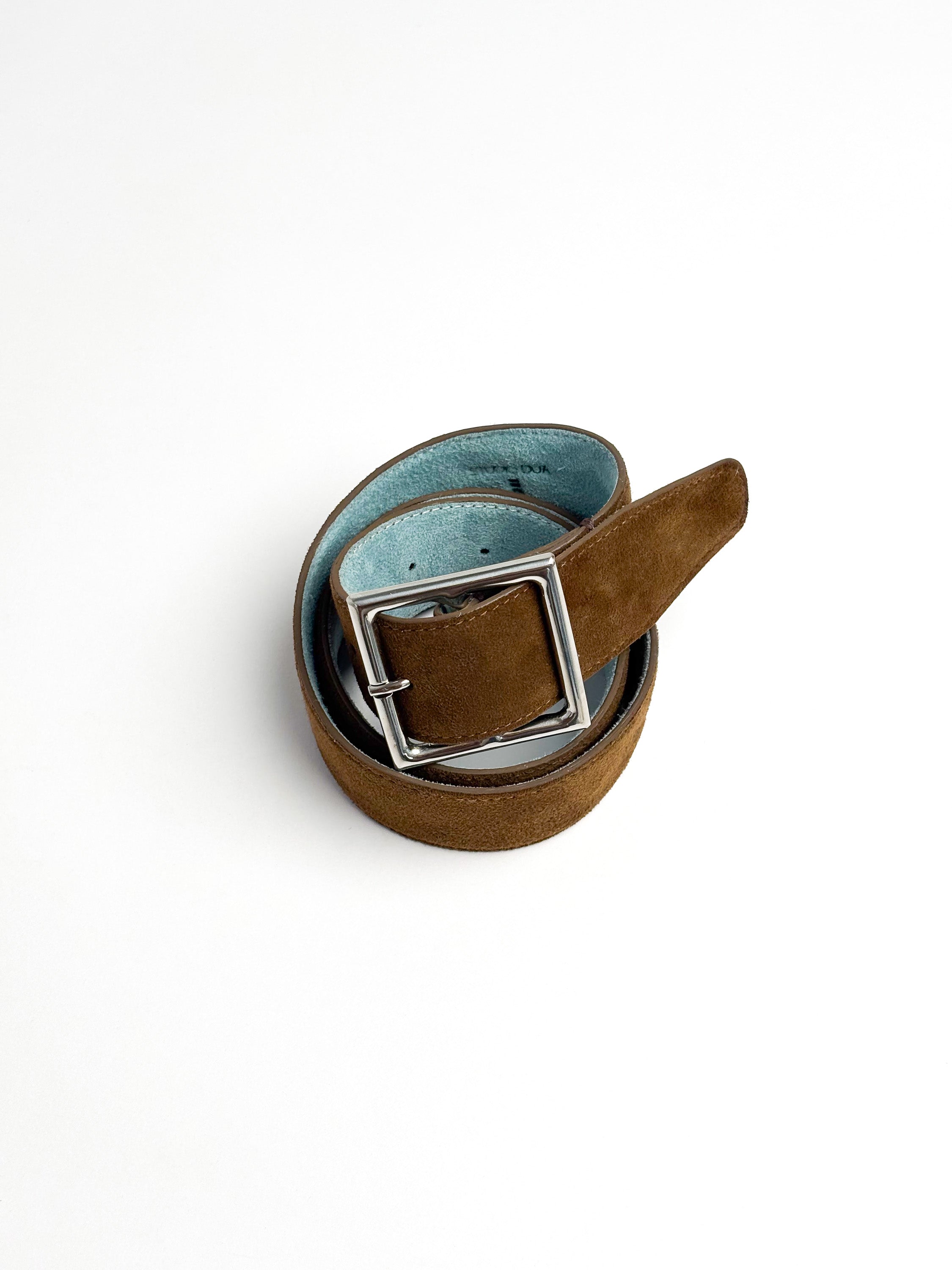 Belt in sheepskin suede