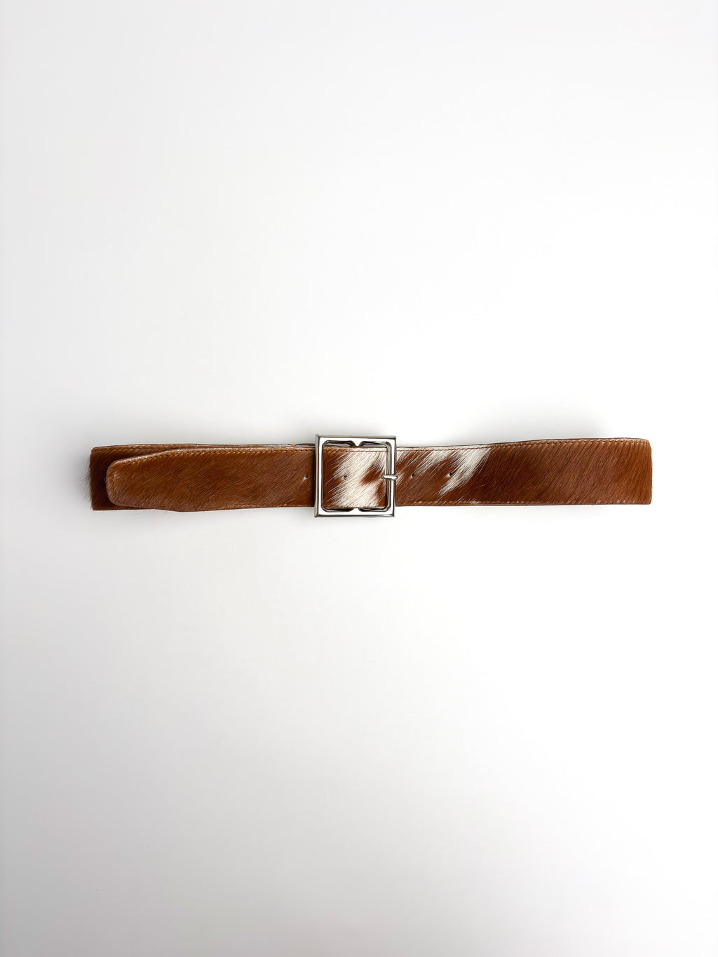 Belt in haircalf leather