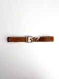 Belt in haircalf leather