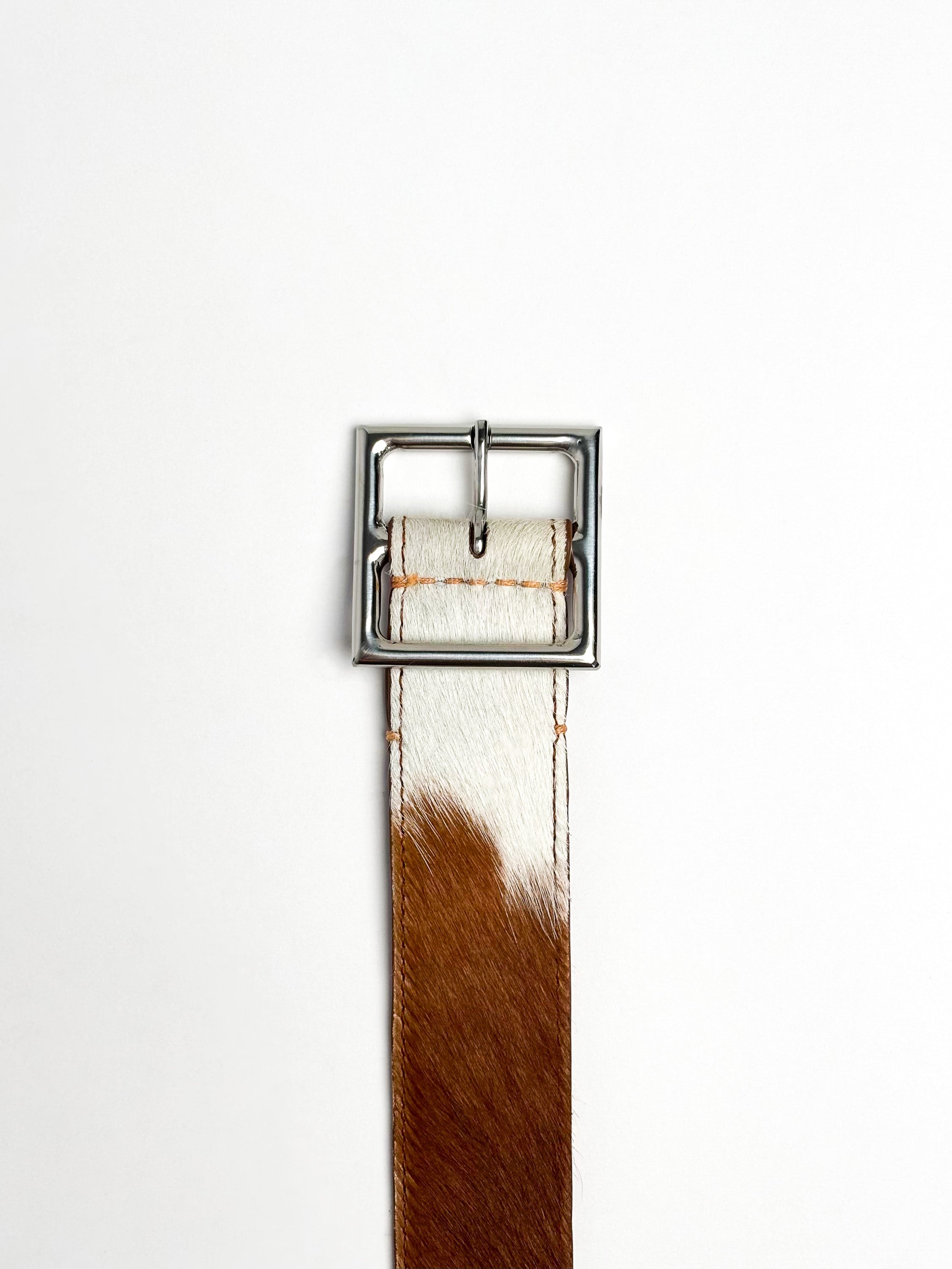 Belt in haircalf leather