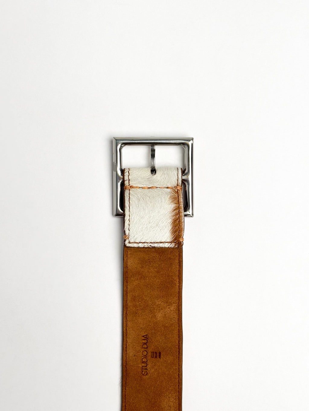 Belt in haircalf leather