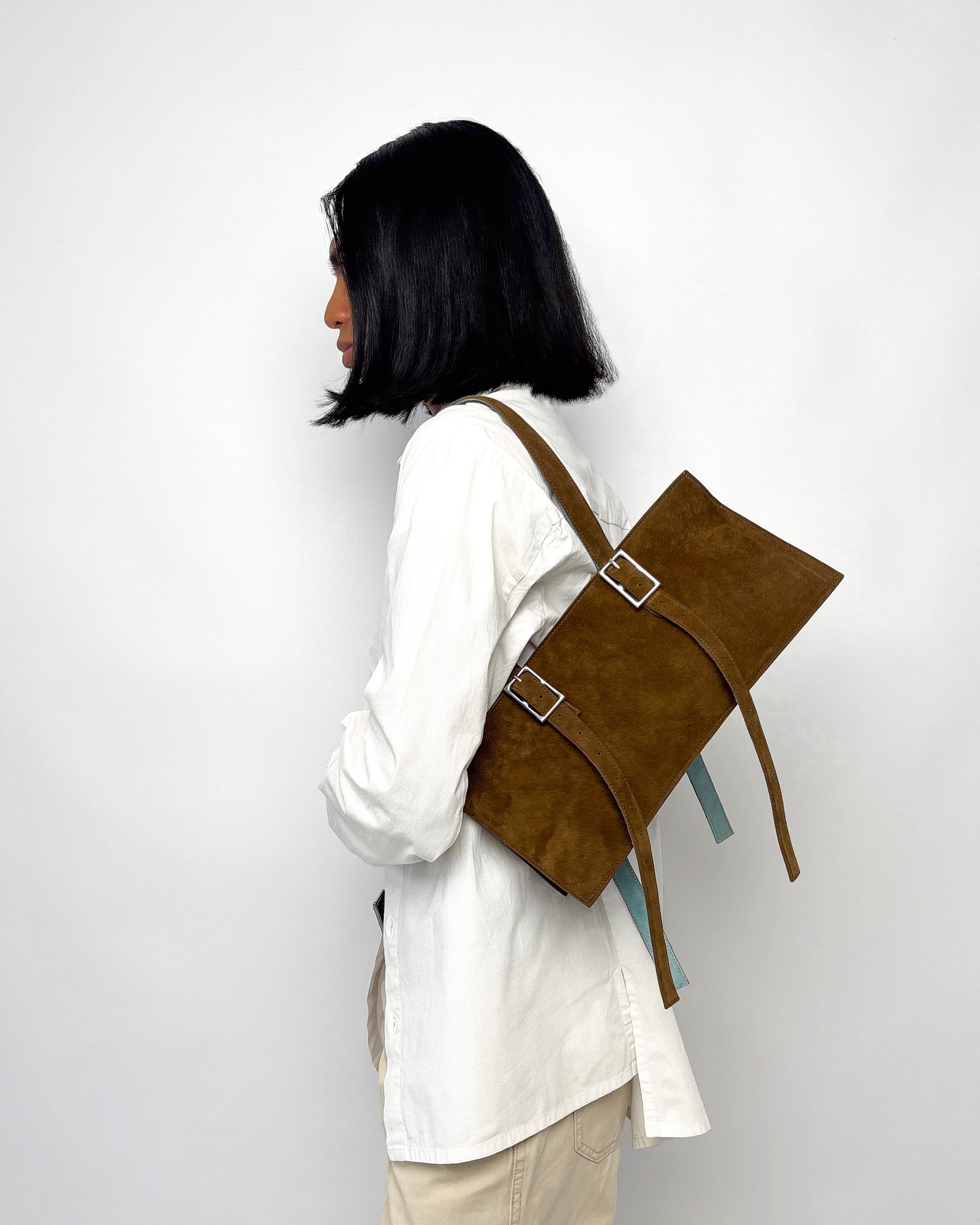 "Out and About" Bag in sheepskin suede