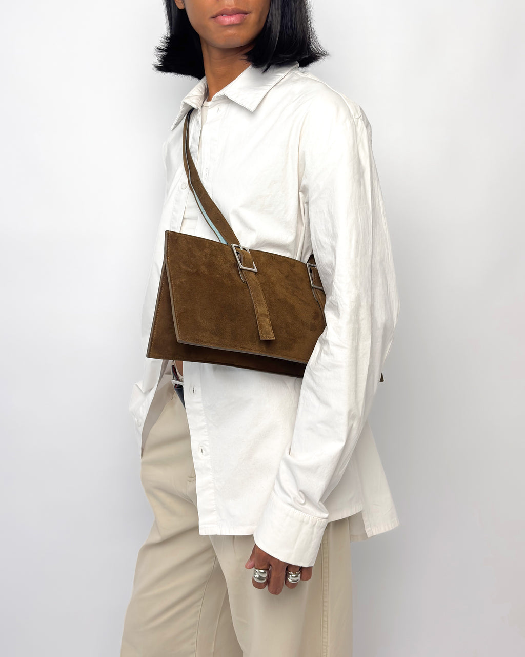 "Out and About" Bag in sheepskin suede