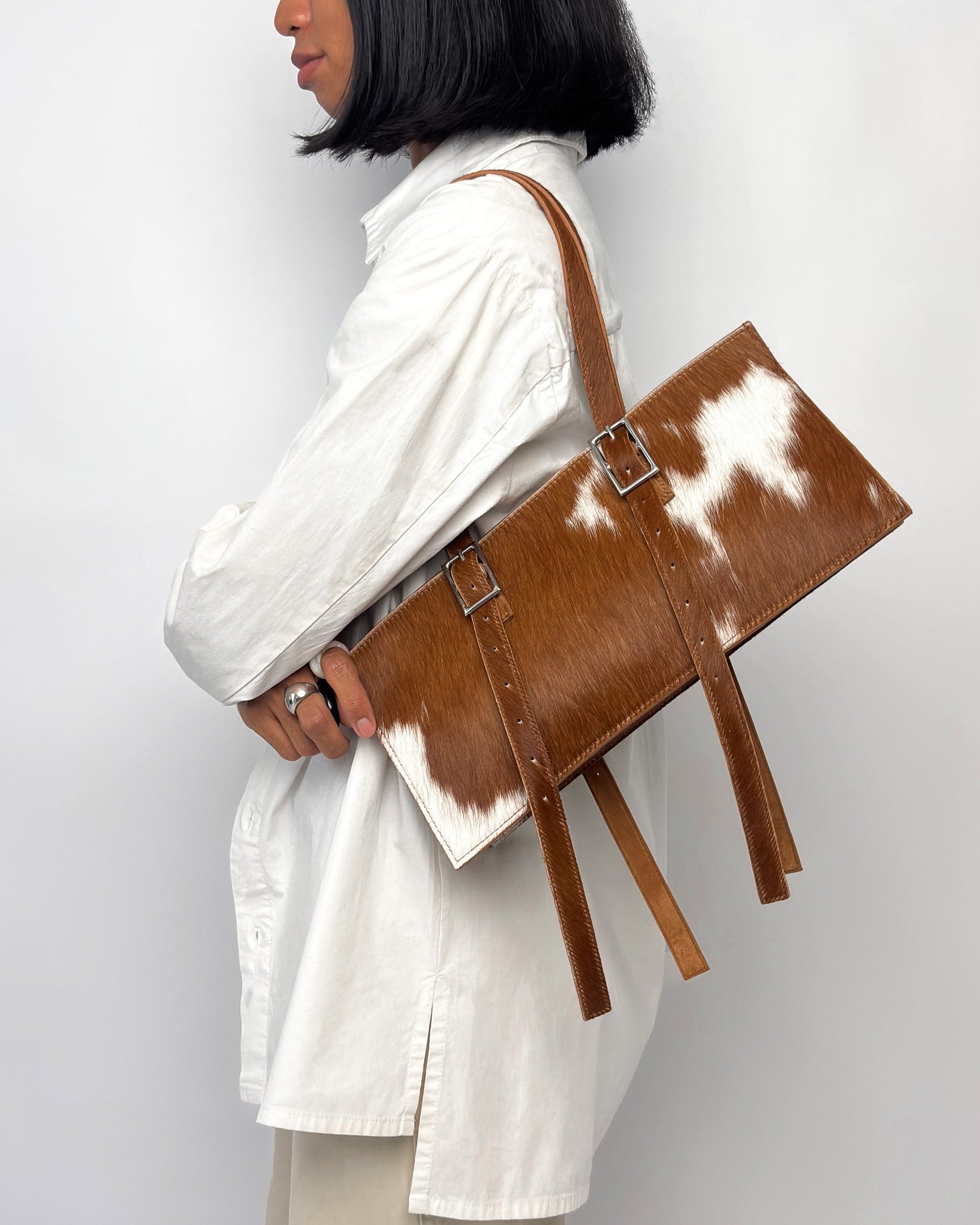 "Out and About" Bag in haircalf leather