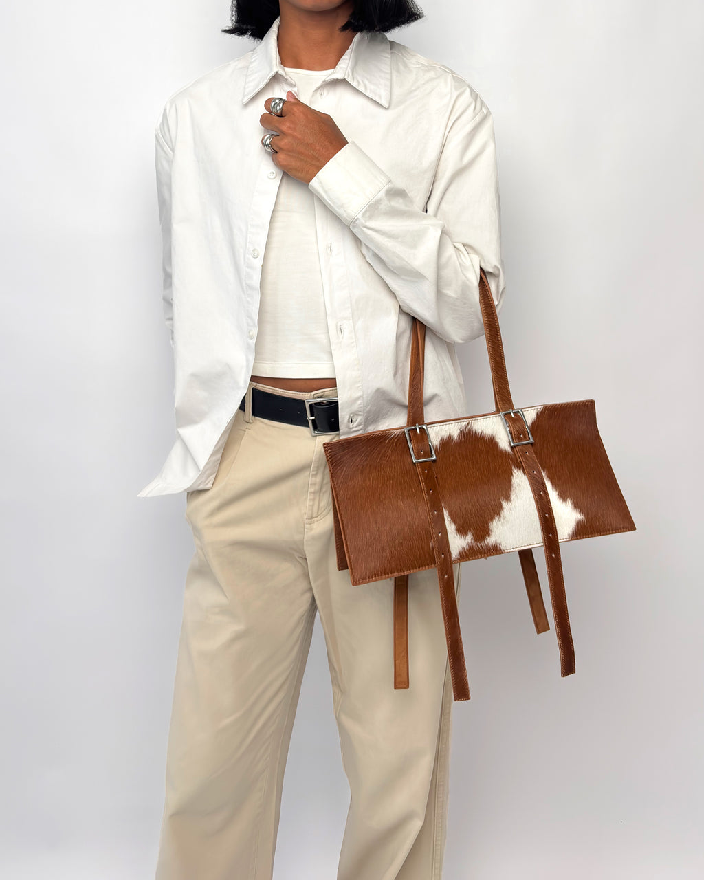 "Out and About" Bag in haircalf leather
