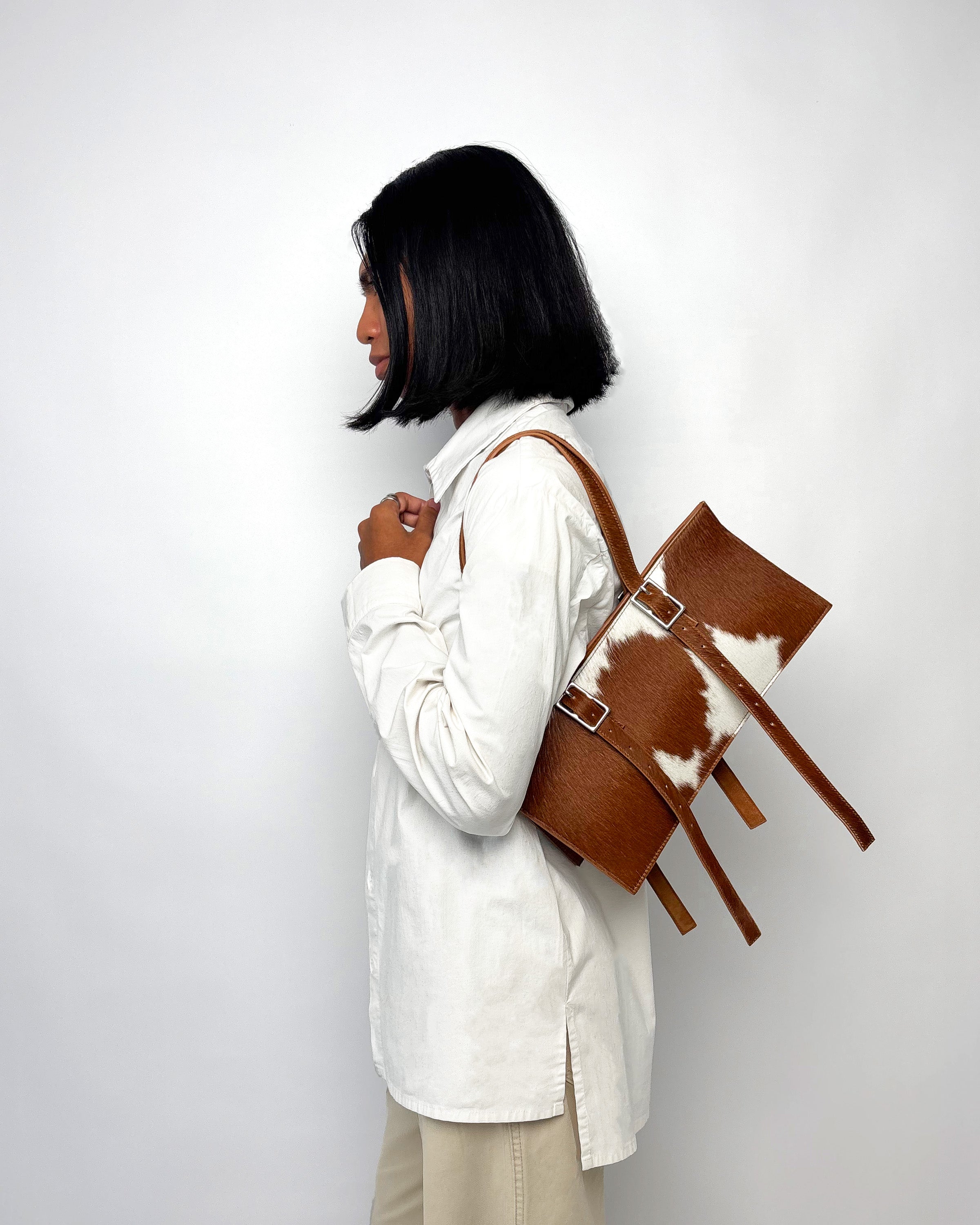 "Out and About" Bag in haircalf leather
